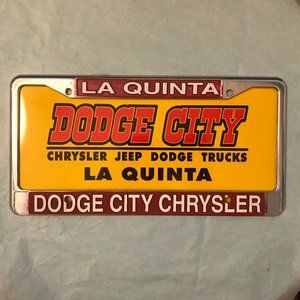 La Quinta Dodge City Chrysler license plate frame